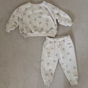 Quincy Mae relaxed sweatshirt and sweatpants 18-24m